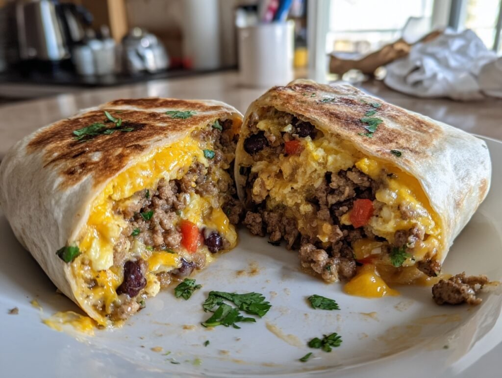 Freezer Breakfast Burritos High Protein