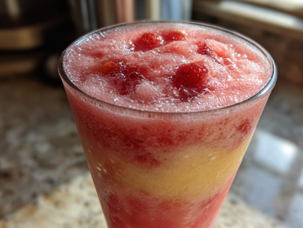 Frozen Strawberry Lemonade Slushie