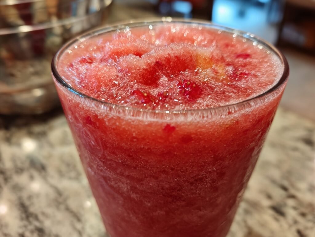 Frozen Strawberry Lemonade Slushie