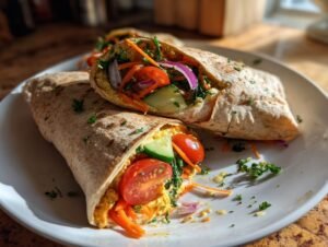 High Protein Veggie Wraps