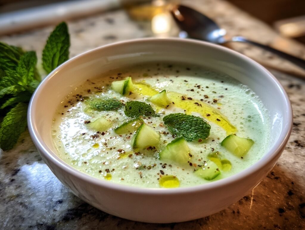 No-Cook Cucumber Yogurt Soup
