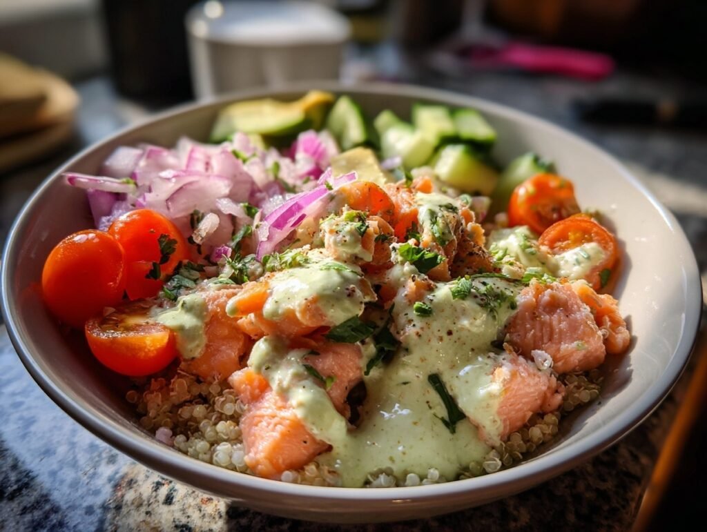 Sheet Pan Salmon Bowls