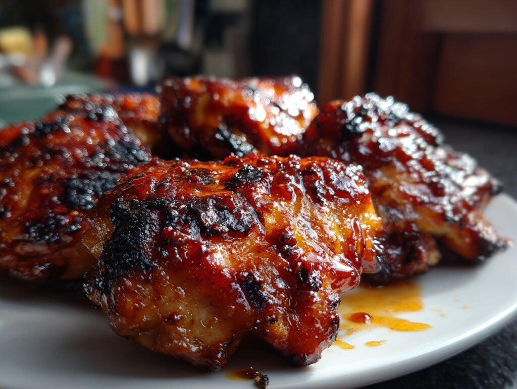 Sticky Sweet BBQ Chicken Thighs