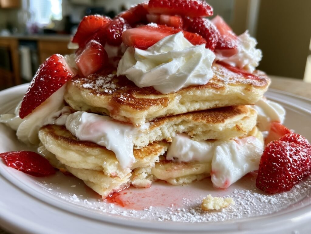 Strawberry Shortcake Pancakes