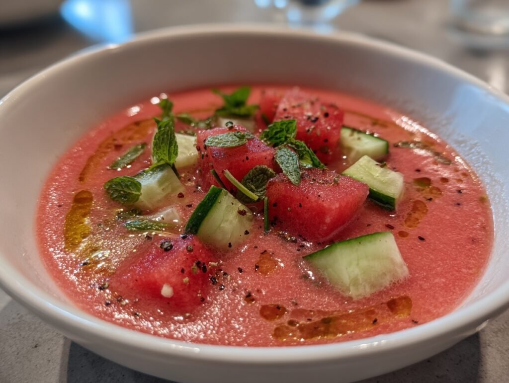 Watermelon Gazpacho Bowls